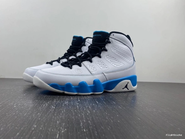 9 Air Powder Jordan Blue FQ8992-101 0817